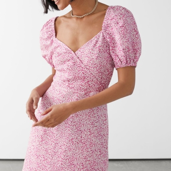 Nwt Other Stories Pink Ditsy Floral 